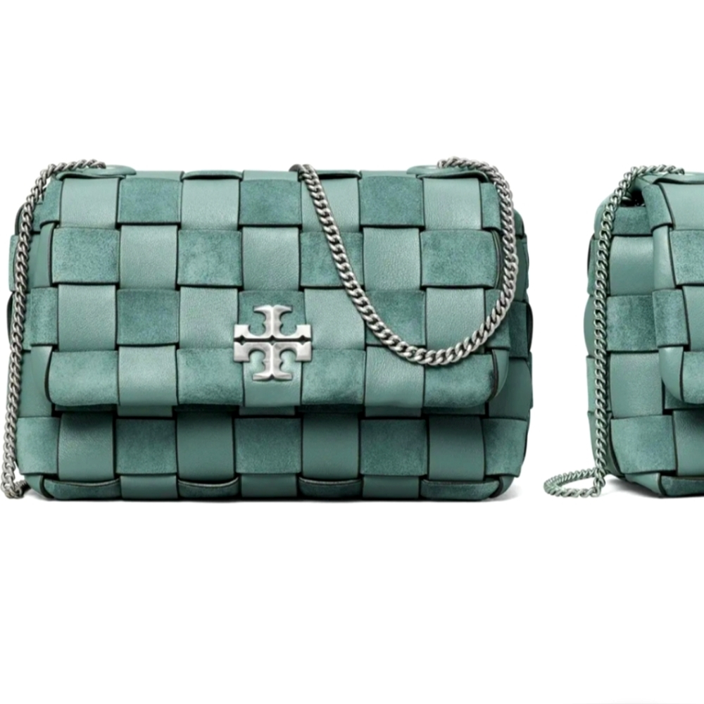 TORY BURCH Kira woven leather bag. Used once